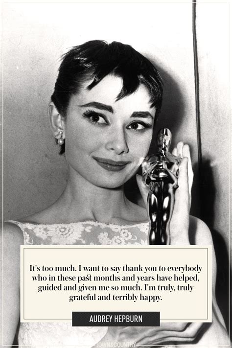 audrey hepburn oscar speech